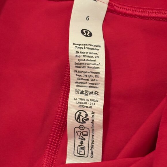 NWOT Lululemon Wunder Train High-Rise Tight 28" Ripened Raspberry Leggings 6 - Picture 9 of 11